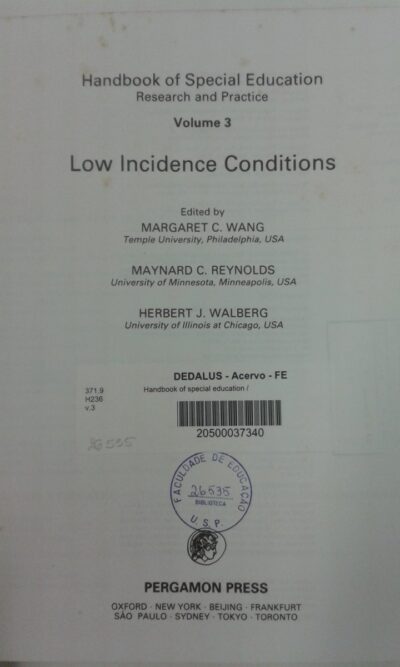 Handbook of special education: low incidence conditions - Imagem 2