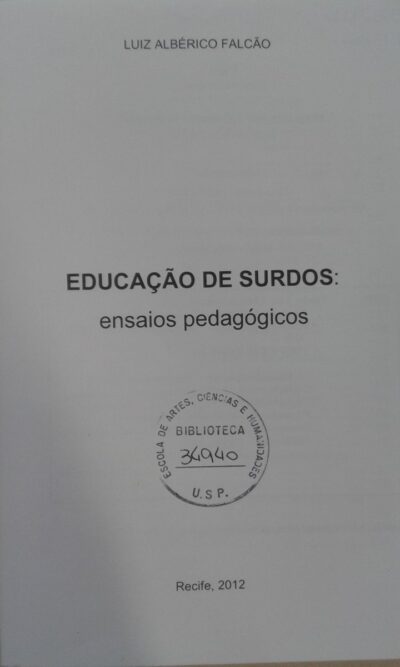 Educação de surdos: ensaios pedagógicos - Imagem 2