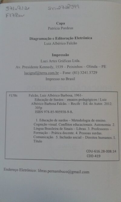 Educação de surdos: ensaios pedagógicos - Imagem 3