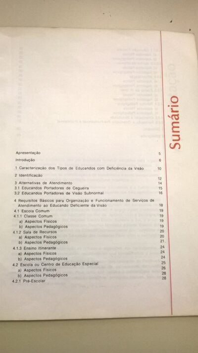 Subsídios para organização e funcionamento de serviços de educação especial: área da deficiência visual - Imagem 3