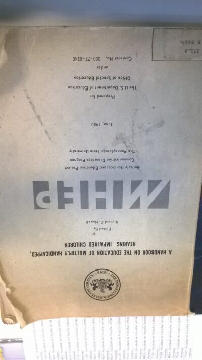 A handbook on the education of mutiply handicapped, hearing impaired children - Imagem 4