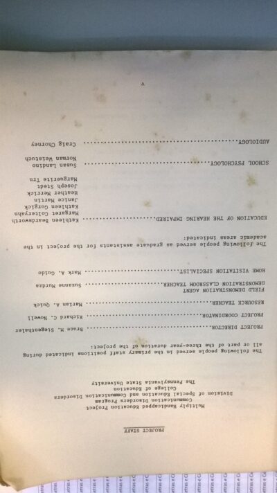 A handbook on the education of mutiply handicapped, hearing impaired children - Imagem 5