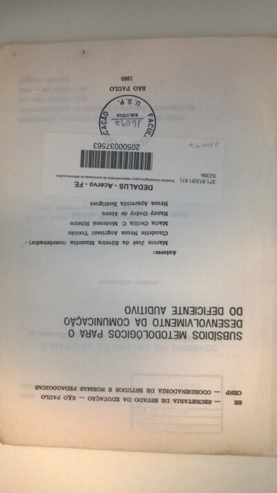Subsídios metodológicos para o desenvolvimento da comunicação do deficiente auditivo - Imagem 2