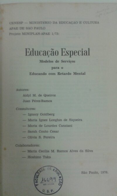 Educação especial: modelos de serviços para o educando com retardado mental - Imagem 3