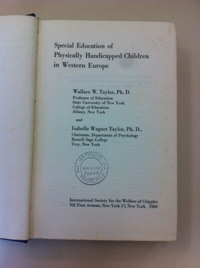 Special education of physically handicapped children in Western Europe - Imagem 2