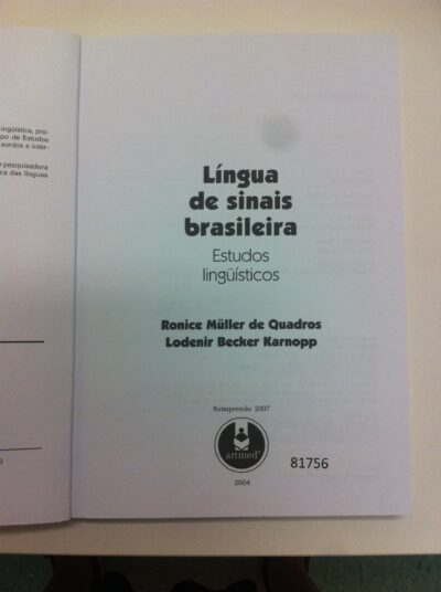 Língua de sinais brasileira: estudos lingüísticos - Imagem 3