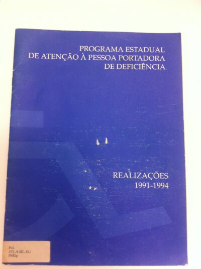 Programa estadual de atenção à pessoa portadora de deficiência