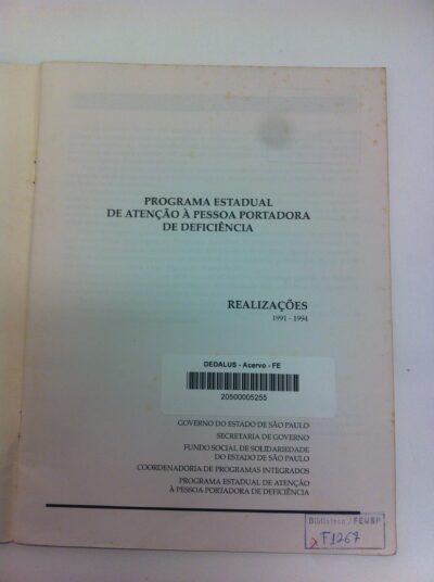 Programa estadual de atenção à pessoa portadora de deficiência - Imagem 2