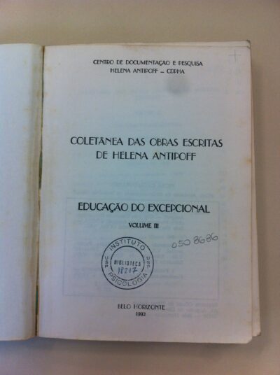 Coletânea das obras escritas de Helena Antipoff: educação do excepcional - Imagem 2