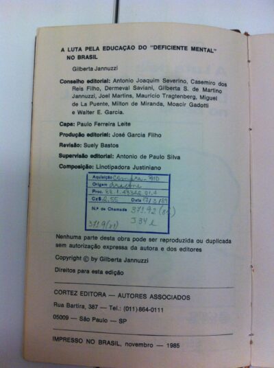 A luta pela educação do deficiente mental no Brasil - Imagem 4