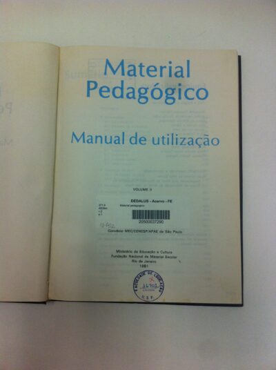 Material pedagógico: manual de utilização vol. II - Imagem 3