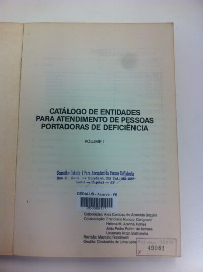 Catálogo de entidades para atendimento de pessoas portadoras de deficiência - Imagem 2