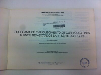 Programa de enriquecimento de currículo para alunos bem-dotados da 4ª série: estudos sociais - Imagem 3