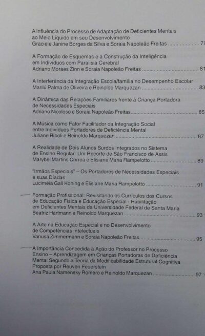 Produção científica do curso de especialização em educação especial da Universidade Federal Santa Maria