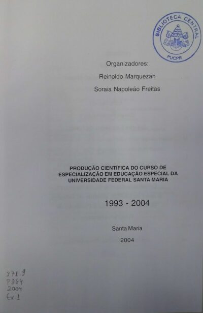 Produção científica do curso de especialização em educação especial da Universidade Federal Santa Maria - Image 3