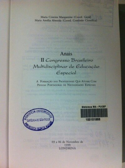 Anais do II Congresso brasileiro multidisciplinar de educação especial - Imagem 2