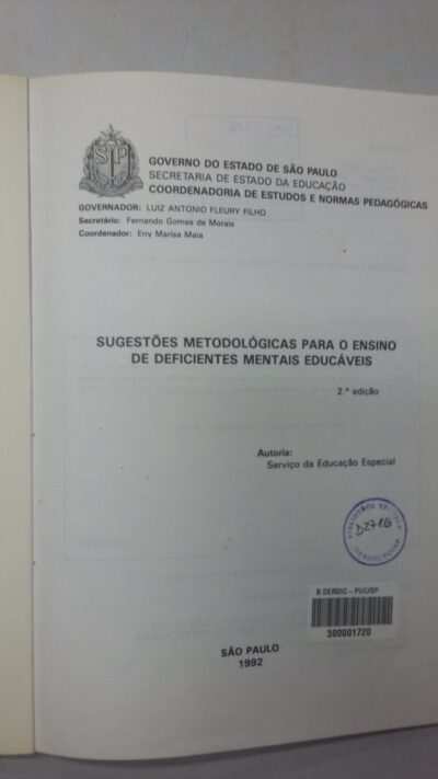 Sugestões metodológicas para o ensino de deficientes mentais educáveis - Imagem 2