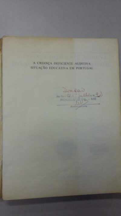 A criança deficiente auditiva situação educativa em Portugal - Imagem 2