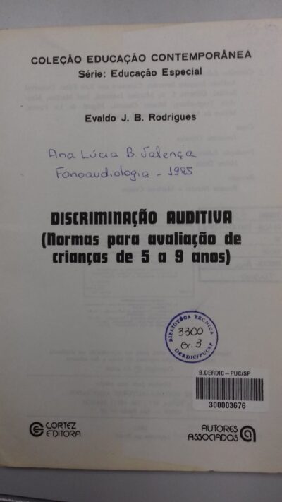 Discriminação auditiva: normas para avaliação de crianças de 5 a 9 anos - Imagem 3