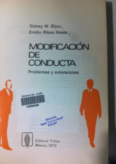 Modificacion de conducta: problemas y extensiones