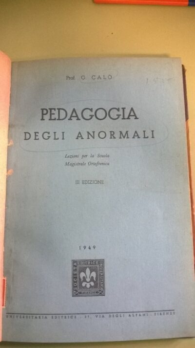Pedagogia degli anormali: lezioni per la scuola magistrale ortofrenica - Imagem 2