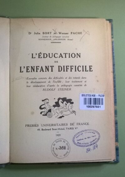 L'éducation de l'enfant difficile