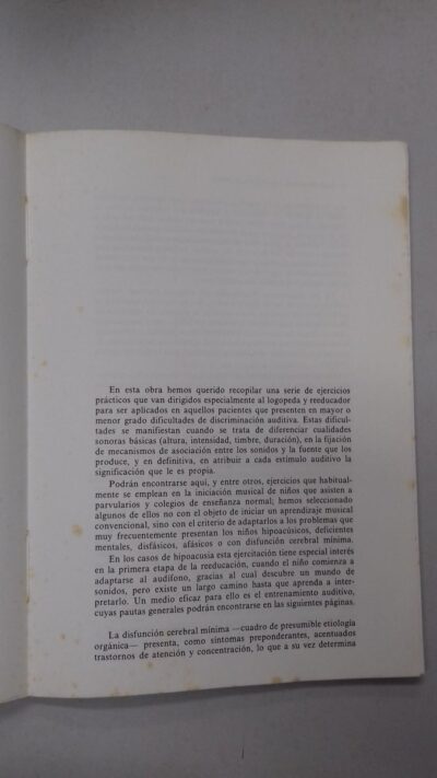 Discriminacion auditiva y logopedia: manual de ejercicios de recuperacion - Imagem 5