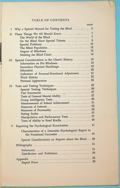 A manual for the psychological examination of the adult blind - Imagem 3
