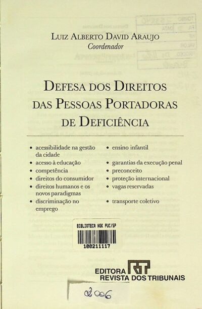 Defesa dos direitos das pessoas portadoras de deficiência - Imagem 2