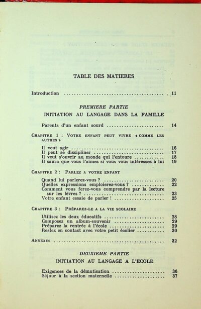 Initiation de l'enfant sourd au langage: pedagogie de la demutisation - Imagem 3