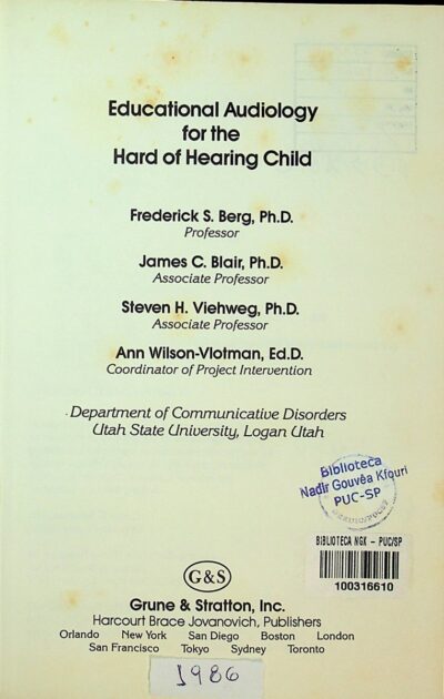 Educational audiology for the hard of hearing child - Imagem 2