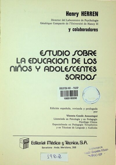 Estudio sobre la educacion de los ninos y adolescentes sordos - Imagem 2