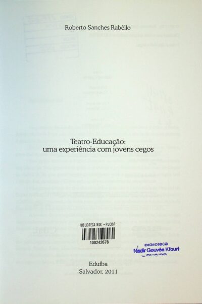 Teatro-educação: uma experiência com jovens cegos - Imagem 2