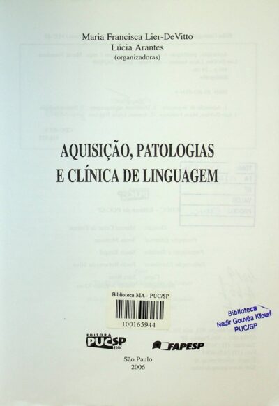 Aquisicao, patologias e clinica de linguagem - Imagem 2