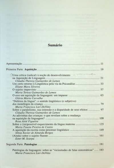 Aquisicao, patologias e clinica de linguagem - Imagem 3