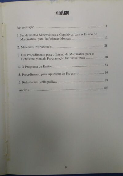 Matemática para deficientes mentais