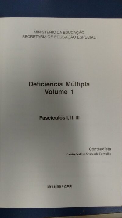 Programa de capacitação de recursos humanos do ensino fundamental: deficiência múltipla vol. I - Imagem 6