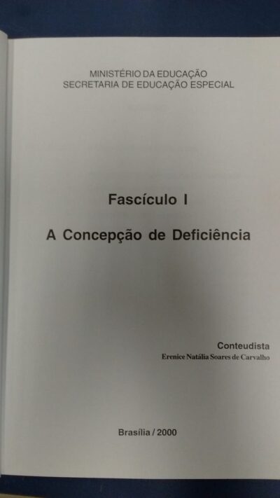 Programa de capacitação de recursos humanos do ensino fundamental: deficiência múltipla vol. I - Imagem 9