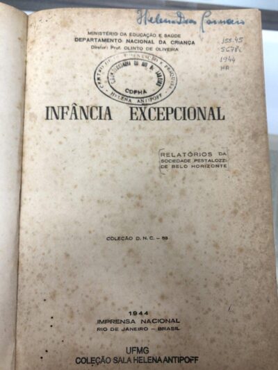 Infância excepcional:  relatórios da Sociedade Pestalozzi de Belo Horizonte - Imagem 2