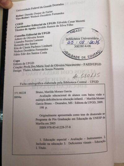 Avaliação educacional de alunos com baixa visão e múltipla deficiência na educação infantil - Imagem 2