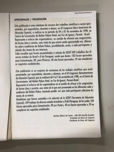 Anais do III Congresso Iber americano de educação especial - Imagem 3