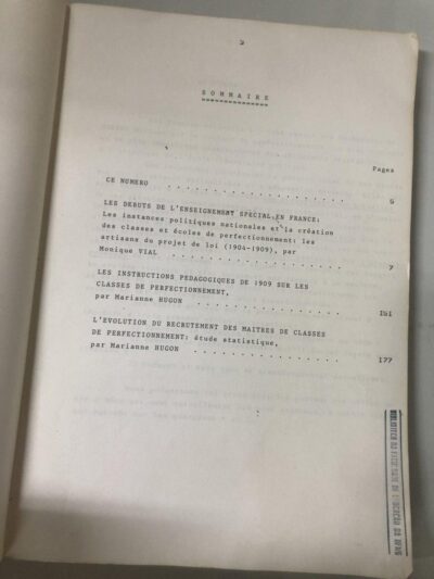 Histoire de l'enseignement special: trois etudes sur les classes do perfectionnement - Imagem 3