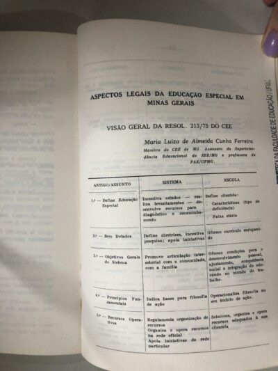 Anais do Seminário de Educação dos Deficientes Auditivo e Visual - Imagem 5