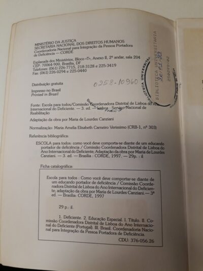 Como voce deve comportar-se diante de um educando portador de deficiencia: escola para todos - Imagem 2
