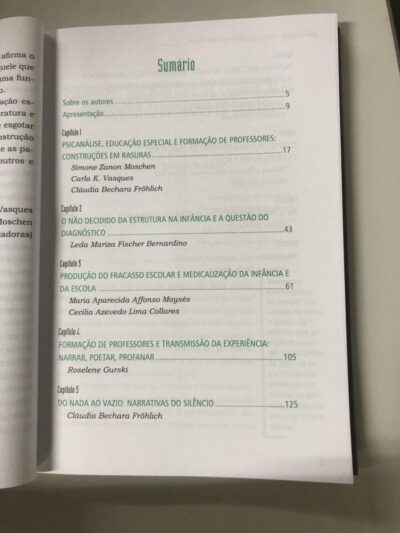 Psicanálise, educação especial e formação de professores: construções em rasuras - Imagem 3