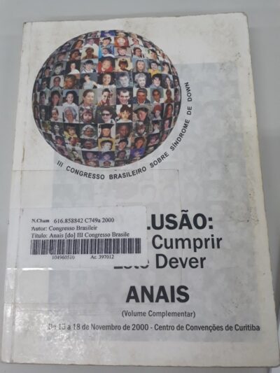 III Congresso Brasileiro sobre Sídrome de Down