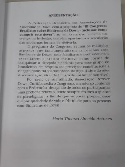 III Congresso Brasileiro sobre Sídrome de Down - Imagem 4