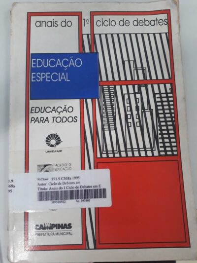 Ciclo de debates em Educação Especial, 1