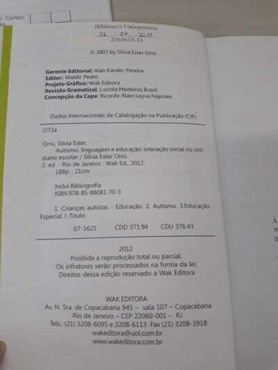Autismo, linguagem e educação:  interação social no cotidiano escolar - Imagem 2