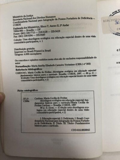 Abordagem ecológica em educação especial:  fundamentos básicos para o currículo - Imagem 2